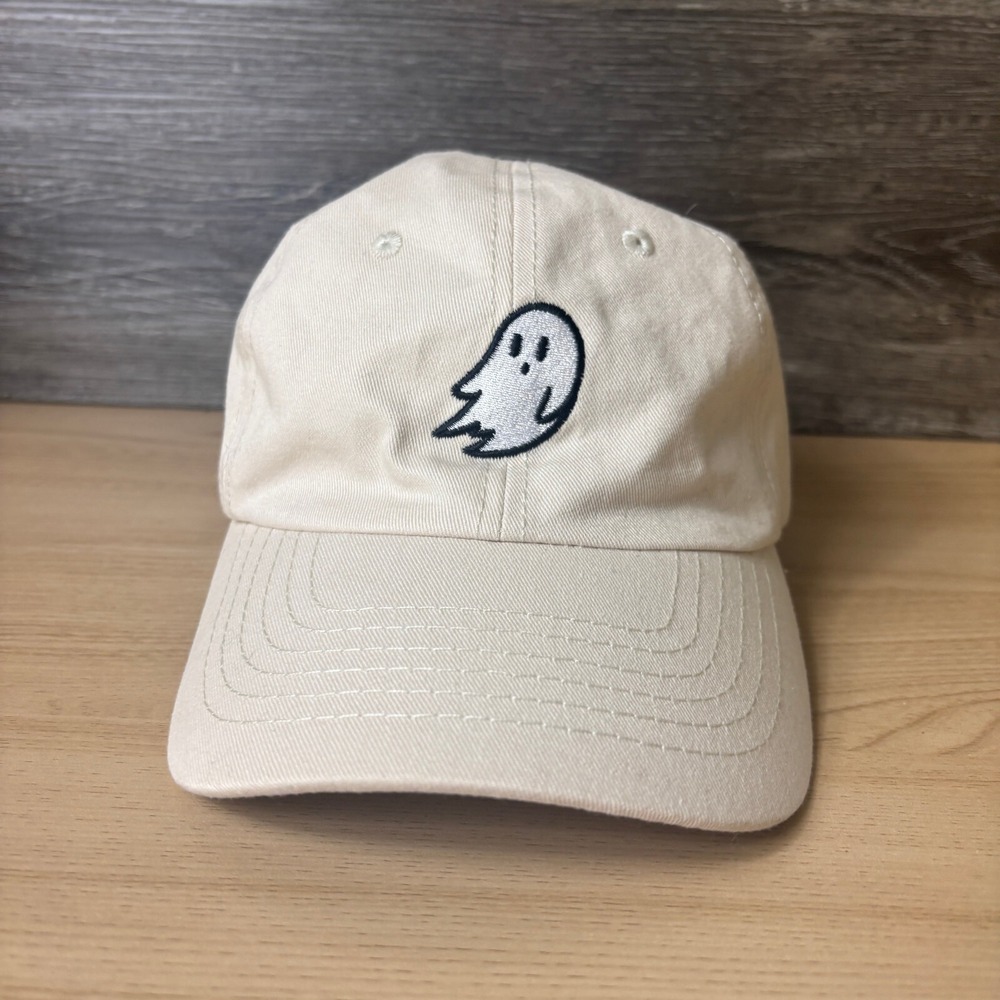 Ghost Hat Cap Strap Back Beige‎ Brown Dalix Adjustable